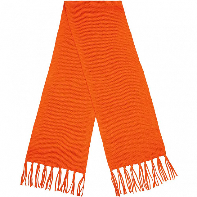 Шарф Flette, оранжевый с логотипом  заказать по выгодной цене в кибермаркете AvroraStore