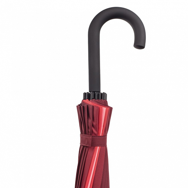 Зонт-трость «Спектр»,красный с логотипом  заказать по выгодной цене в кибермаркете AvroraStore