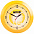 Часы настенные Vivid large, желтые с логотипом  заказать по выгодной цене в кибермаркете AvroraStore