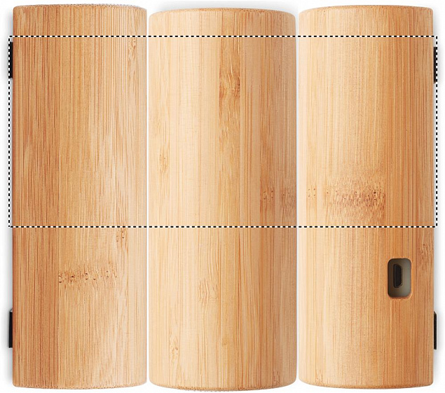 Колонка беспроводная бамбук с логотипом  заказать по выгодной цене в кибермаркете AvroraStore