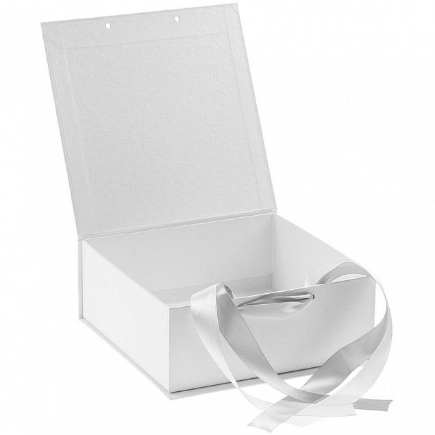 Коробка на лентах Tie Up, малая, белая с логотипом  заказать по выгодной цене в кибермаркете AvroraStore