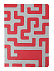 Ежедневник Labyrinth, недатированный, красный с логотипом  заказать по выгодной цене в кибермаркете AvroraStore