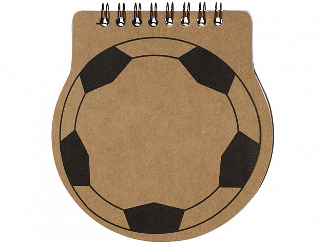 Блокнот в виде футбольного мяча с логотипом  заказать по выгодной цене в кибермаркете AvroraStore