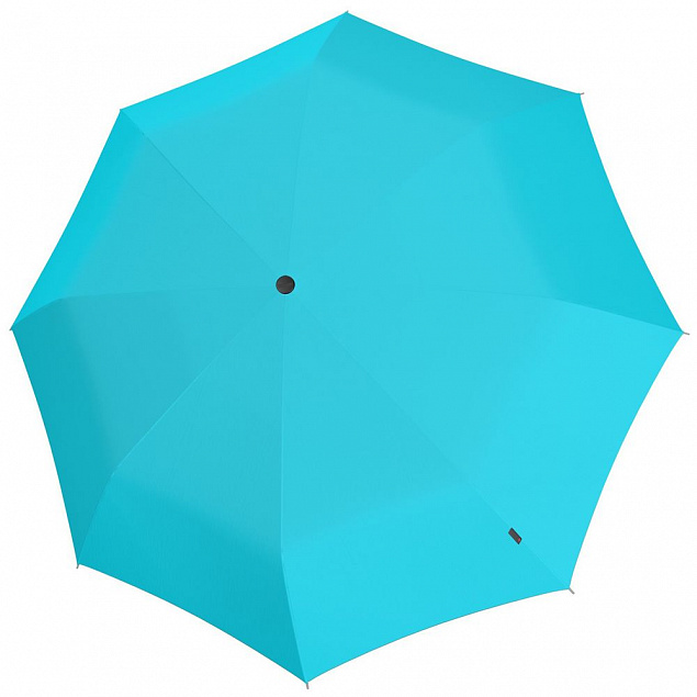 Складной зонт U.090, бирюзовый с логотипом  заказать по выгодной цене в кибермаркете AvroraStore