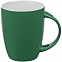 Кружка с ложкой Cheer Up ver.2, зеленая с логотипом  заказать по выгодной цене в кибермаркете AvroraStore