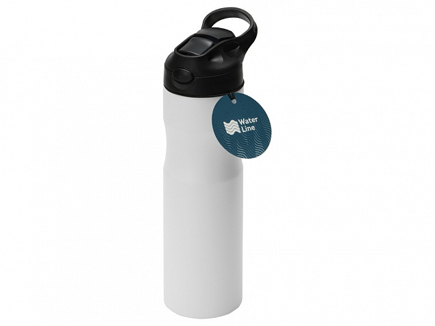 Бутылка для воды Hike Waterline, нерж сталь, 850 мл, белый с логотипом  заказать по выгодной цене в кибермаркете AvroraStore