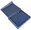 Коробка Duo под ежедневник и ручку, синяя с логотипом  заказать по выгодной цене в кибермаркете AvroraStore