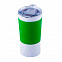 Термокружка вакуумная 'Funny" белая, зеленая, силикон с логотипом  заказать по выгодной цене в кибермаркете AvroraStore