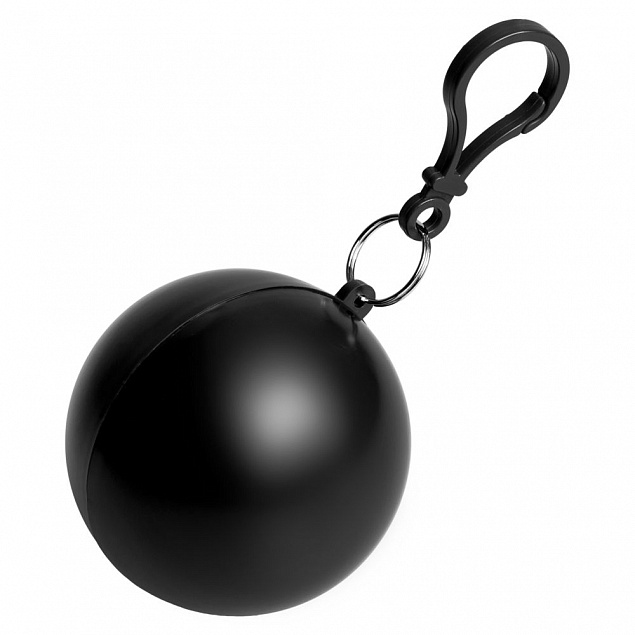 Дождевик в круглом футляре NIMBUS, черный с логотипом  заказать по выгодной цене в кибермаркете AvroraStore