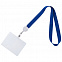 Лента для бейджа Retract, синий с логотипом  заказать по выгодной цене в кибермаркете AvroraStore