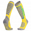 Термоноски женские высокие Monterno Sport, желтые с серым с логотипом  заказать по выгодной цене в кибермаркете AvroraStore