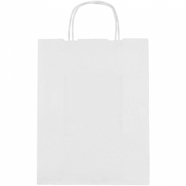Пакет бумажный Willy, малый, белый с логотипом  заказать по выгодной цене в кибермаркете AvroraStore