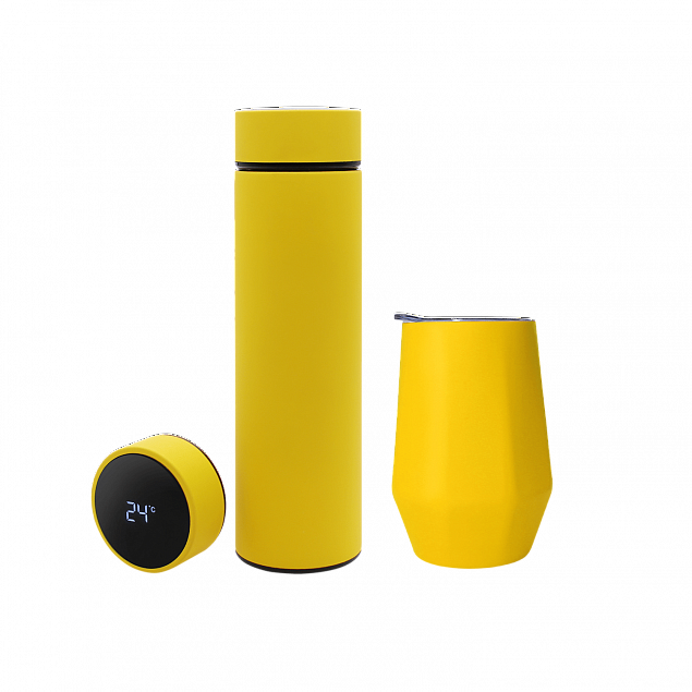 Набор Hot Box E софт-тач EDGE CO12s grey (желтый) с логотипом  заказать по выгодной цене в кибермаркете AvroraStore