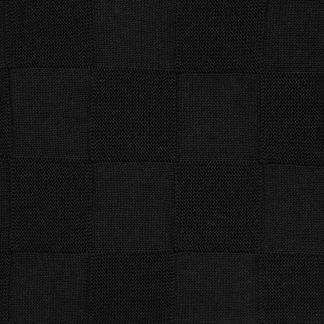 Плед Cella вязаный, 160*90 см, черный (без подарочной коробки) с логотипом  заказать по выгодной цене в кибермаркете AvroraStore