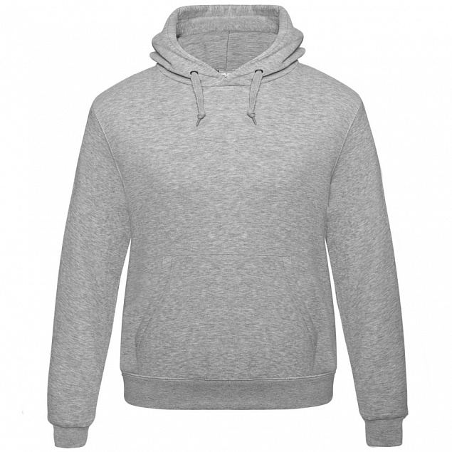 Толстовка Hooded серый меланж с логотипом  заказать по выгодной цене в кибермаркете AvroraStore