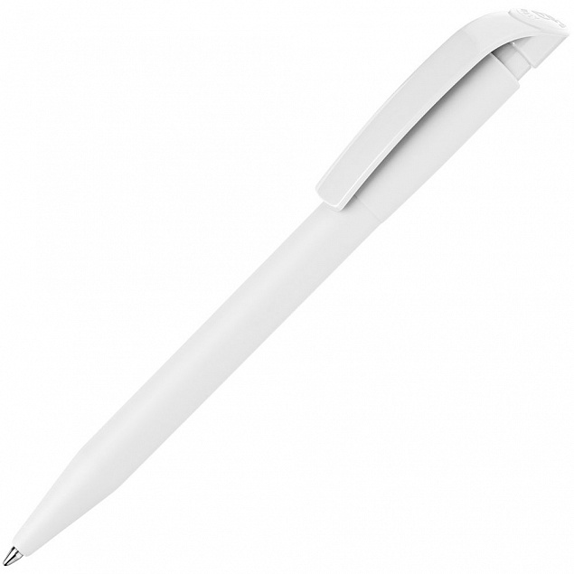 Ручка шариковая S45 ST, белая с логотипом  заказать по выгодной цене в кибермаркете AvroraStore