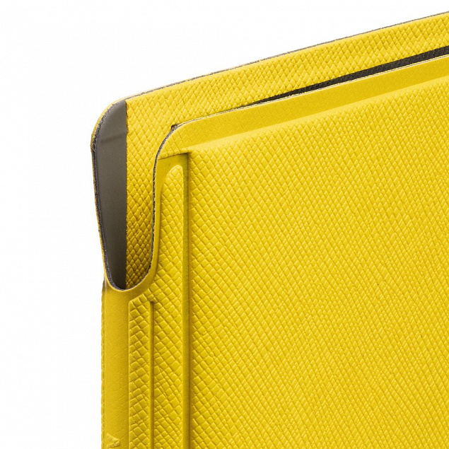 Блокнот Dual, желтый с логотипом  заказать по выгодной цене в кибермаркете AvroraStore