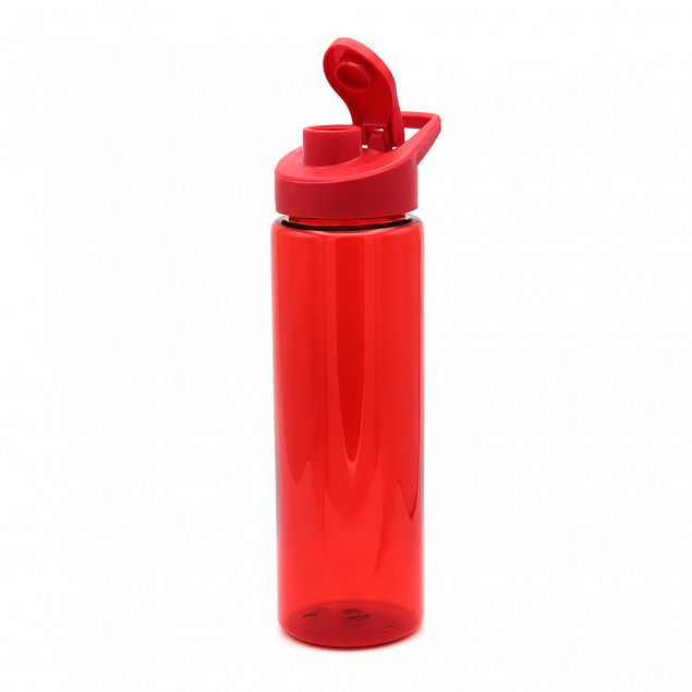 Пластиковая бутылка Ronny - Красный PP с логотипом  заказать по выгодной цене в кибермаркете AvroraStore