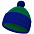 Шапка Snappy, бирюзовая с синим с логотипом  заказать по выгодной цене в кибермаркете AvroraStore