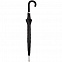 Зонт-трость Alu AC, черный с логотипом  заказать по выгодной цене в кибермаркете AvroraStore