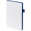 Ежедневник White Shall, недатированный, белый с синим с логотипом  заказать по выгодной цене в кибермаркете AvroraStore