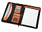 Папка для документов Gabin, черный/оранжевый с логотипом  заказать по выгодной цене в кибермаркете AvroraStore