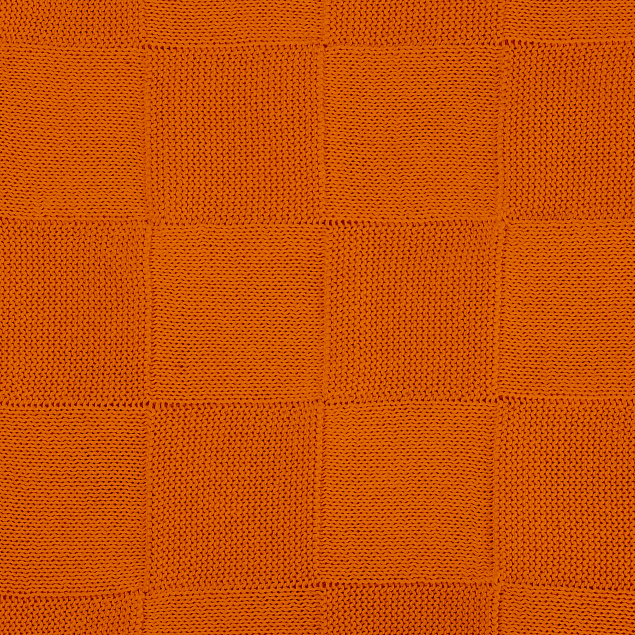Плед Cella вязаный, 160*90 см, оранжевый (без подарочной коробки) с логотипом  заказать по выгодной цене в кибермаркете AvroraStore