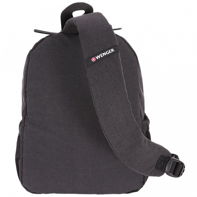 Рюкзак на одно плечо Wenger, серый с логотипом  заказать по выгодной цене в кибермаркете AvroraStore