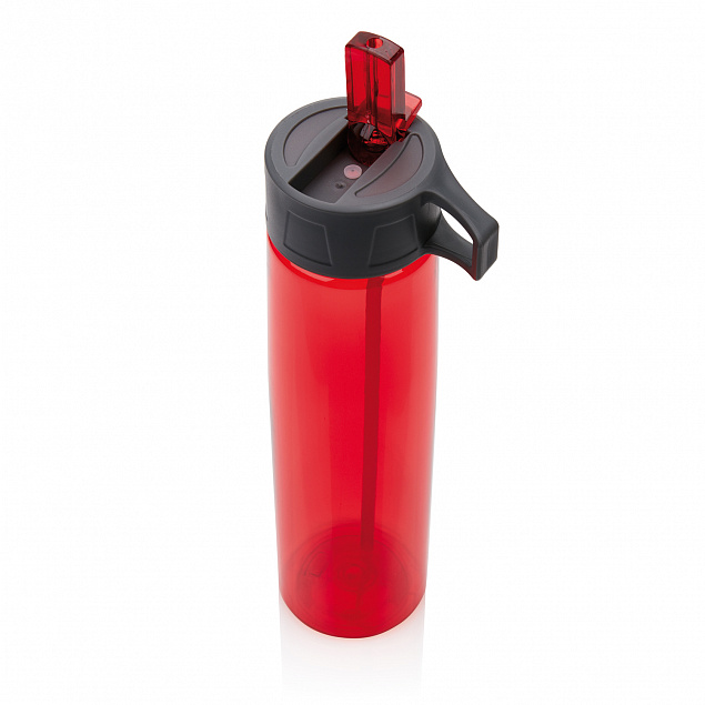 Бутылка для воды Tritan с трубочкой, 750 мл с логотипом  заказать по выгодной цене в кибермаркете AvroraStore