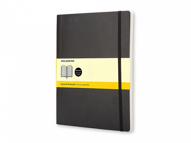 Записная книжка Classic Soft, ХLarge (в клетку) с логотипом  заказать по выгодной цене в кибермаркете AvroraStore