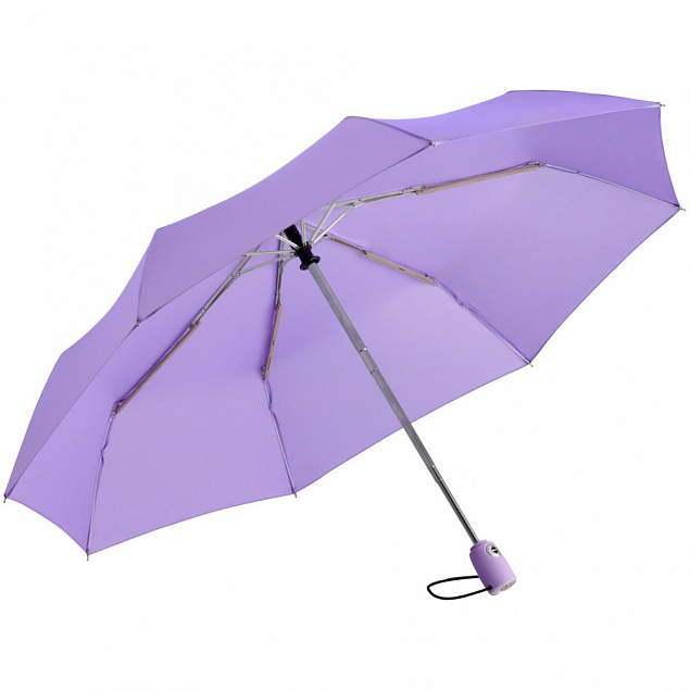 Зонт складной AOC, сиреневый с логотипом  заказать по выгодной цене в кибермаркете AvroraStore