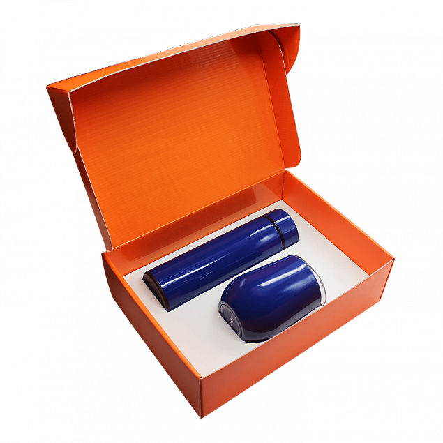 Набор Hot Box C W, синий с логотипом  заказать по выгодной цене в кибермаркете AvroraStore