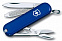 Нож-брелок Classic 58 с отверткой, синий с логотипом  заказать по выгодной цене в кибермаркете AvroraStore
