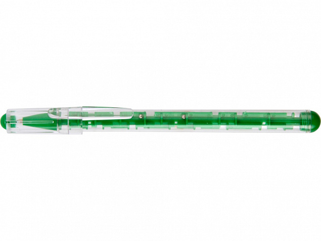 Ручка шариковая Лабиринт с головоломкой зеленая с логотипом  заказать по выгодной цене в кибермаркете AvroraStore