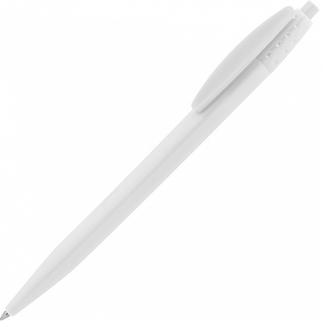 Ручка шариковая Champion ver.2, белая с логотипом  заказать по выгодной цене в кибермаркете AvroraStore