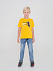 Футболка детская «Гидонисты», желтая с логотипом  заказать по выгодной цене в кибермаркете AvroraStore