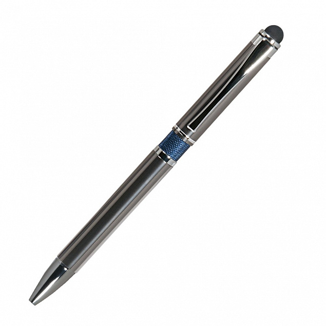 Подарочный набор Portobello/Sky синий-серый (Ежедневник недат А5, Ручка),черный ложемент с логотипом  заказать по выгодной цене в кибермаркете AvroraStore