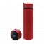 Термос Reactor софт-тач с датчиком температуры (красный) с логотипом  заказать по выгодной цене в кибермаркете AvroraStore