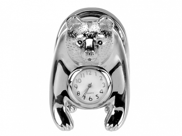 Часы «Медведь» с логотипом  заказать по выгодной цене в кибермаркете AvroraStore