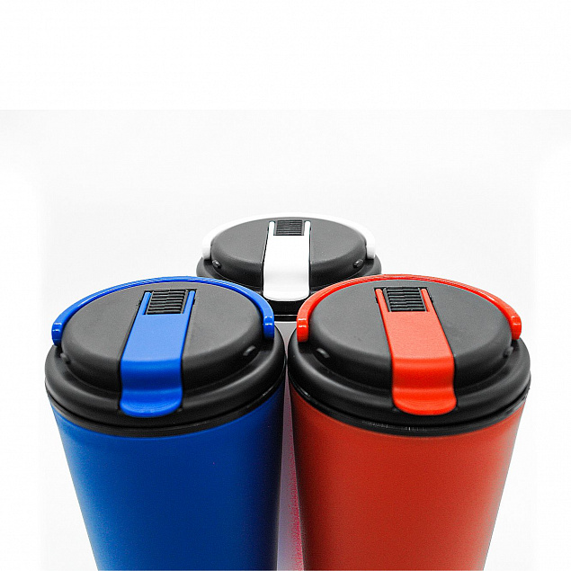 Термостакан Bucket (синий) с логотипом  заказать по выгодной цене в кибермаркете AvroraStore
