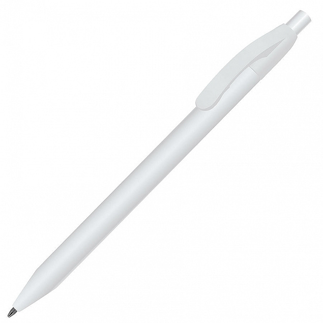 N1, ручка шариковая, белый, пластик с логотипом  заказать по выгодной цене в кибермаркете AvroraStore
