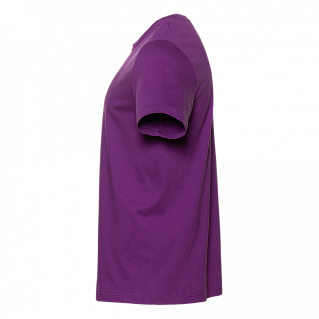 Футболка унисекс без бокового шва STAN хлопок 160, 02 Фиолетовый с логотипом  заказать по выгодной цене в кибермаркете AvroraStore