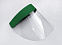 Защитный экран для лица с поролоном, зеленый с логотипом  заказать по выгодной цене в кибермаркете AvroraStore