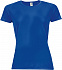 Футболка женская SPORTY WOMEN 140, ярко-синяя с логотипом  заказать по выгодной цене в кибермаркете AvroraStore