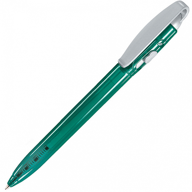 X-3 LX, ручка шариковая, прозрачный зеленый/серый, пластик с логотипом  заказать по выгодной цене в кибермаркете AvroraStore