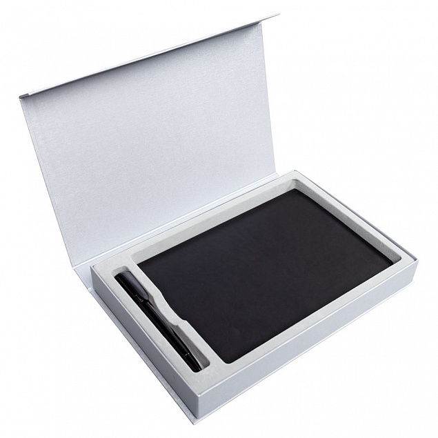 Коробка Silk под ежедневник и ручку с логотипом  заказать по выгодной цене в кибермаркете AvroraStore