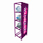 Стеллаж под 4 бутылки воды с рекламным полем, фиолетовый с логотипом  заказать по выгодной цене в кибермаркете AvroraStore