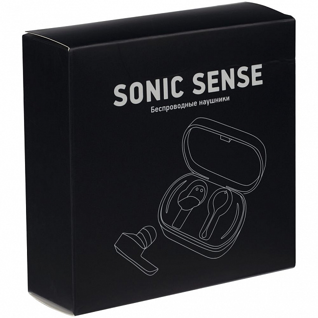 Беспроводные наушники Sonic Sense, белые с логотипом  заказать по выгодной цене в кибермаркете AvroraStore