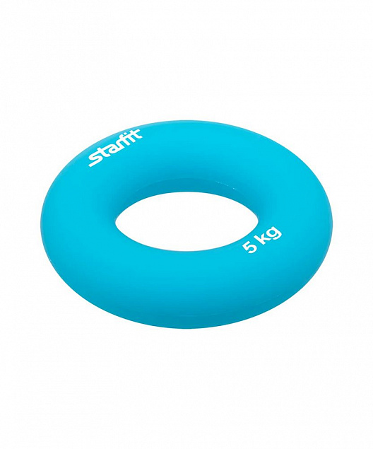 Эспандер кистевой Ring, синий с логотипом  заказать по выгодной цене в кибермаркете AvroraStore