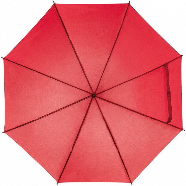 Зонт-трость Lido, красный с логотипом  заказать по выгодной цене в кибермаркете AvroraStore